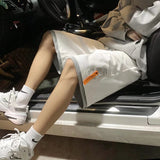 Summer Men Shorts Summer Men's Cropped Pants Straight Loose