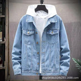 Denim Shirts Spring and Autumn Men's Denim Coat