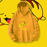 Men and Women Pokemon Pikachu Hoodie Pikachu Joint-Name Hooded Sweater