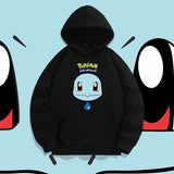 Men and Women Pokemon Pikachu Hoodie Loose Shoulder Long Sleeve Top Clothes