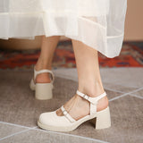 Nude Block Heel Sandals Chunky Heel Sandals