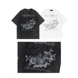 Man Tees Vintage Rose Short Sleeve T-shirt