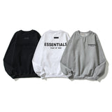 Kanye West Sunday Service Sweatshirt Summer Printing Round Neck Fleece-Lined Sweater