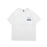 Men T Shirt Summer Casual Tops Men's Clothes Summer Wear Vintage Men's round Neck Short Sleeve Casual Cartoon Printed T-shirt