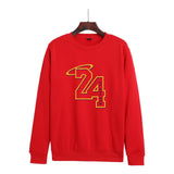 In Memory of Kobe Hoodie Kobe Memorial Clothing Casual Loose Men's and Women's Fleece round Neck Sweater