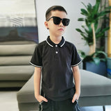 Children Boy Polo Shirts Summer Boys Short Sleeve Lapel T-shirt Short Sleeve