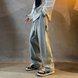 Men Cargo Pants Cargo Jeans Men's Straight Loose Pants