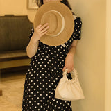 Women cottagecore Dress Summer Vintage Skirt V-neck Dress