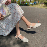 Nude Block Heel Sandals