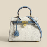 Jackie Kennedy Bag Crocodile Pattern Kelly Bag