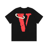 Vlone Die Loose Male and Female Large Size Retro Couple Short Sleeve Tshirt