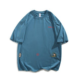 Men T Shirt Summer Casual Tops Men's Vintage Men's round Neck Short Sleeve Casual Loose Cartoon Printed T-shirt