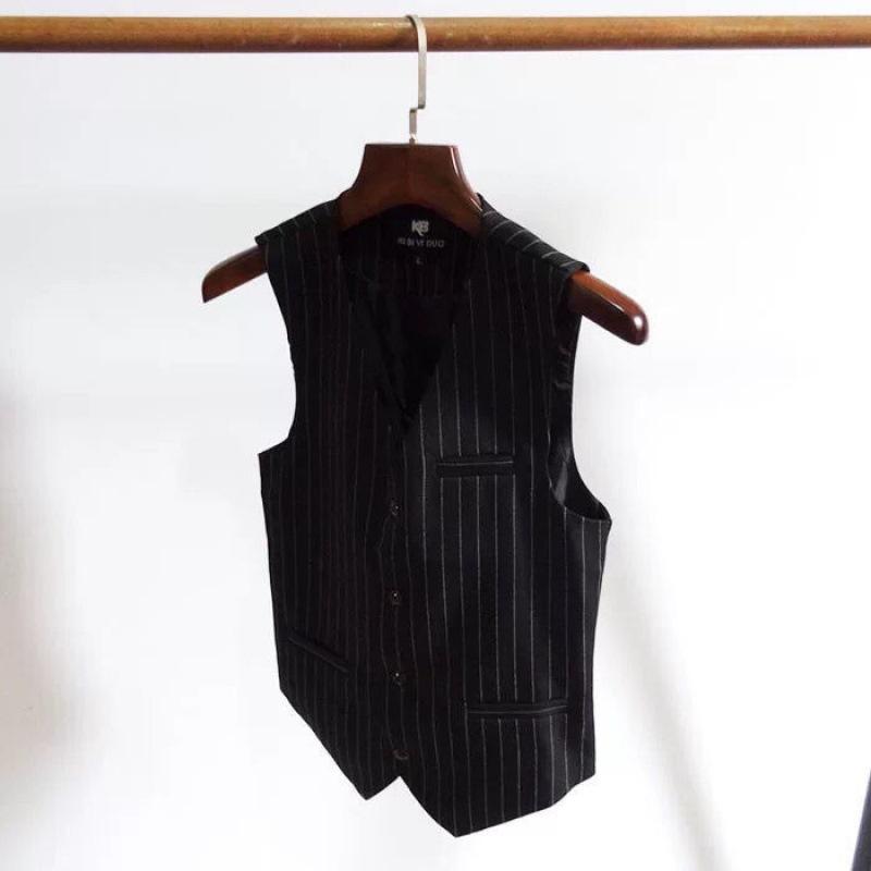 Men's Dress Vests Men's Vest Casual Jacket Business Waistcoat Men's Slim-Fit Trendy Vest