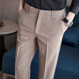 Men Trousers Spring/Summer Men's Slim Fit Business Simplicity Casual Suit Pants