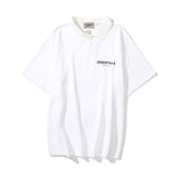 Essentials Polo Shirt Fog Fear of God Lapel T-shirt