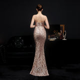 Sequin Evening Dress Sequined Fishtail Formal Dress