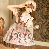 Gothic Lolita Harajuku Style Clothing Lolita Dress Detachable Apron Strap Sweet Cute Lolita Spring/Summer