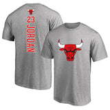 Chicago Bulls T Shirt Training Wear Round Neck Short Sleeve