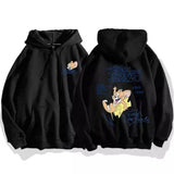 Tom and Jerry Hoodie Sweater Men's Autumn and Winter Long Sleeves Coat