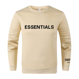 Fear Of God Fog Sweatshirt Essentials Double Line Letter Crew Neck Long Sleeve Sweater Men Loose Trendy