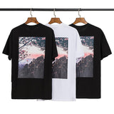 Fog T Shirt MultiLine Floral Printed Men's and Women's ShortSleeved Tshirt Fear Of God