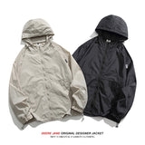 Men Sun Protection Clothing Summer Sun Protective Clothes Men Hooded Ice Silk Coat Couple