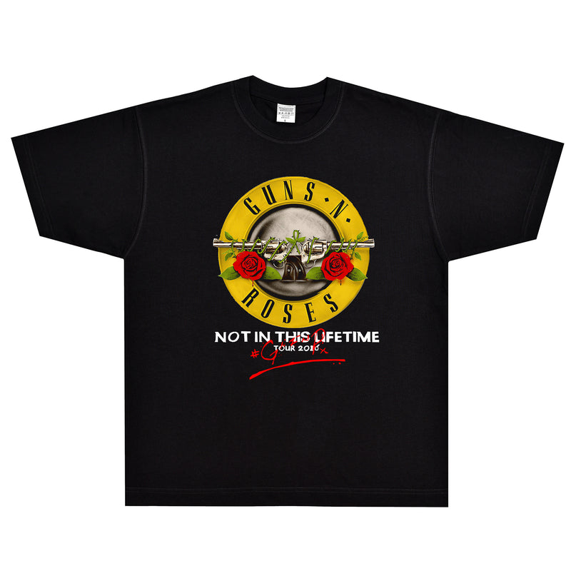 Rock Star T Shirt Girls N'Roses 2016 Not in This Lifetime T-shirt Rock Band Loose Short Sleeve