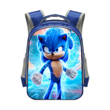 Sonic Backpack Sonic Elementary School Student Polyester School Bag Reflective Stripe Backpack