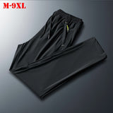 Men Trousers Casual Pants Loose Quick-Drying Straight Thin Stretch Men's Pants