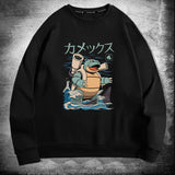 Men and Women Pokemon Pikachu Hoodie Pokémon Squirtle Crew Neck Pullover Sweatshirt