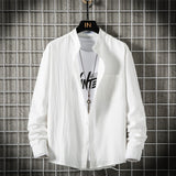 Men's Shirts Long Sleeve Stand Collar Shirt