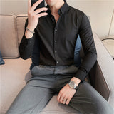 Men 'S Shirt Men 'S Long Sleeve Slim Fit