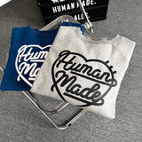 Human Made Sweatshirt Love Brushed Hoody Campus Loose