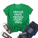Boy Mama T Shirt Mother Mama Mother Printed Short Sleeve T-shirt
