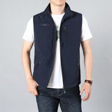 Mens Golf Vest Sports Slim Jacket Men's Sport Leisure Vest Spring and Autumn Vest Man Sleeveless plus Size Vest