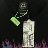 Thrasher T Shirt Thrasher Blue Red Flame Loose Short Sleeve Fall Winter Couples