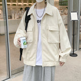 Corduroy Patch Jacket Fall Jacket Men's Loose Casual