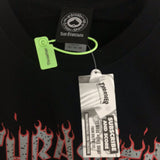 Thrasher T Shirt Thrasher Misting Flame Loose Short Sleeve Fall Winter Couples