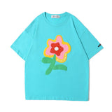 Men's T-shirt Summer Casual Tops Printed Short-Sleeved T-shirt Men's Half Sleeves Pullover Idle Style Trendy Loose Half-Sleeved T-shirt