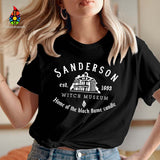 Halloween Costumes Sanderson Witch Printed round Neck T-shirt for Women