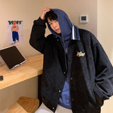 Corduroy Patch Jacket Corduroy Jacket Men's Spring and Autumn Loose Casual