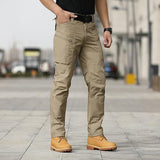 Men Stretch Work Trousers Straight Leg Pant Spring and Autumn Oversized Cargo Pants