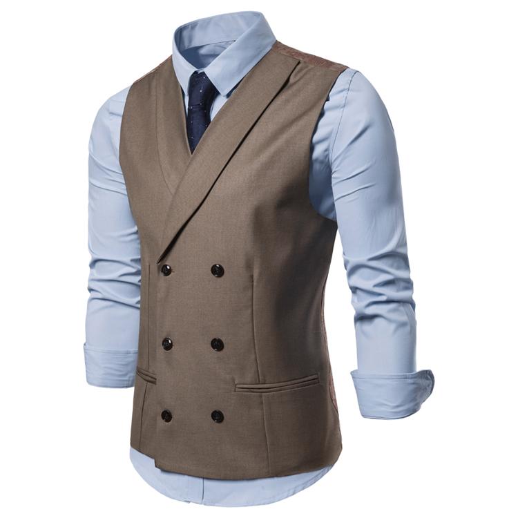 Men's Dress Vests Men's Vest Casual Jacket Business Waistcoat Summer Men's plus Size Suit Vest