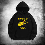 Men and Women Pokemon Pikachu Hoodie Pikachu Joint-Name Hooded Sweater