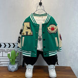 Toddler Boys Jackets Boys' Coat Spring And Autumn Children 'S Baseball Uniform