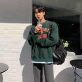 Diana Harvard Sweatshirt Spring Letter Printed Crew Neck Top