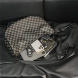 Lulu Belt Bags Check Pattern Shoulder Bag Men's Casual Bag