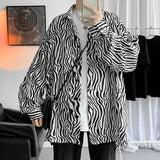 Men's Shirts Autumn Printed Loose Long Sleeve Shirt