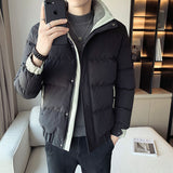 Men's Autumn Winter Coat Men's Winter Stand Collar down Cotton