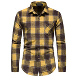 Mens Flannel Jacket Men's Thickened Warm Woolen Flannel Casual Shirt